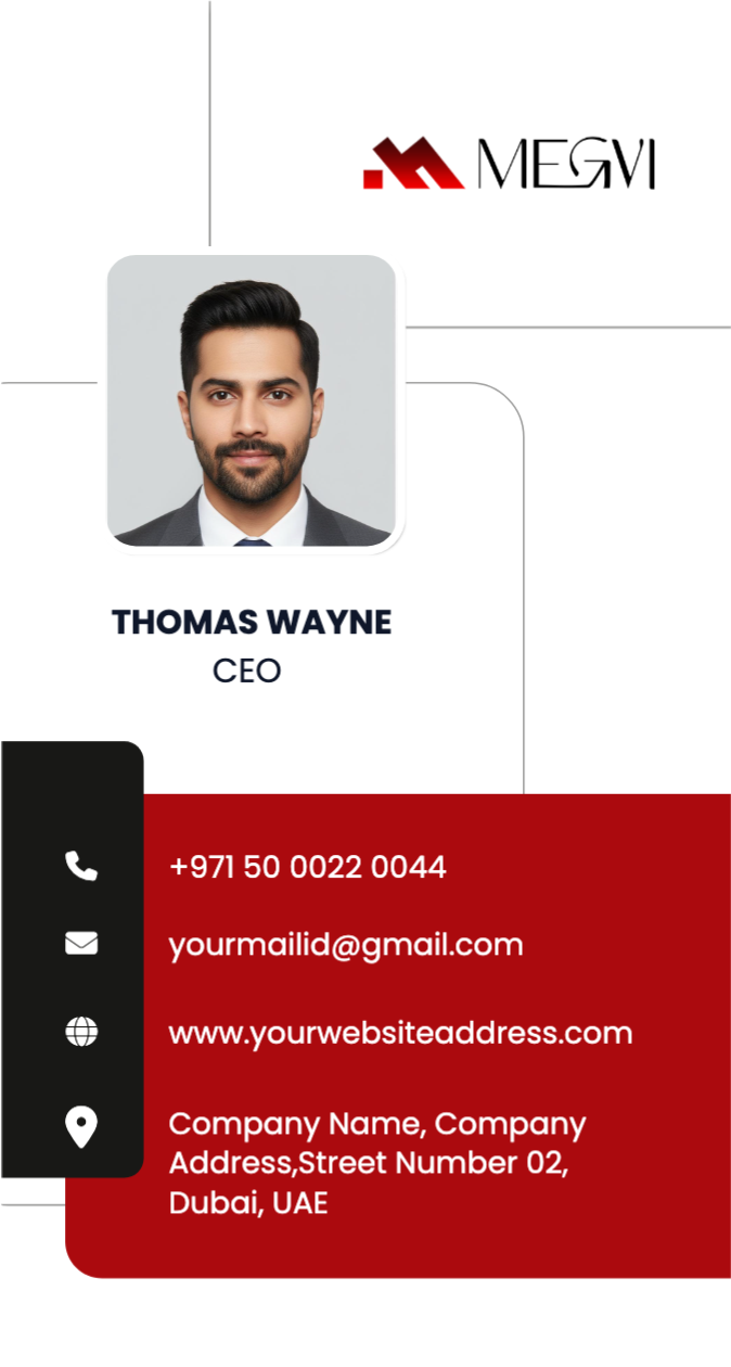 Megvi Digital Marketing's business card