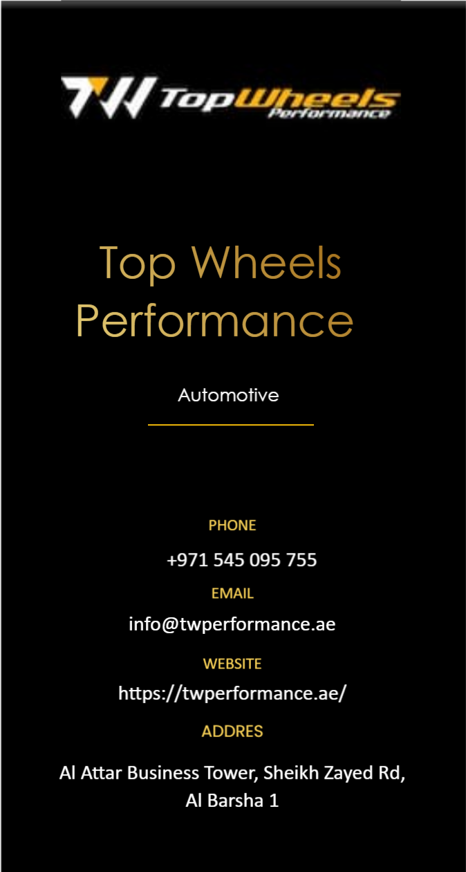 Twperformance's business card
