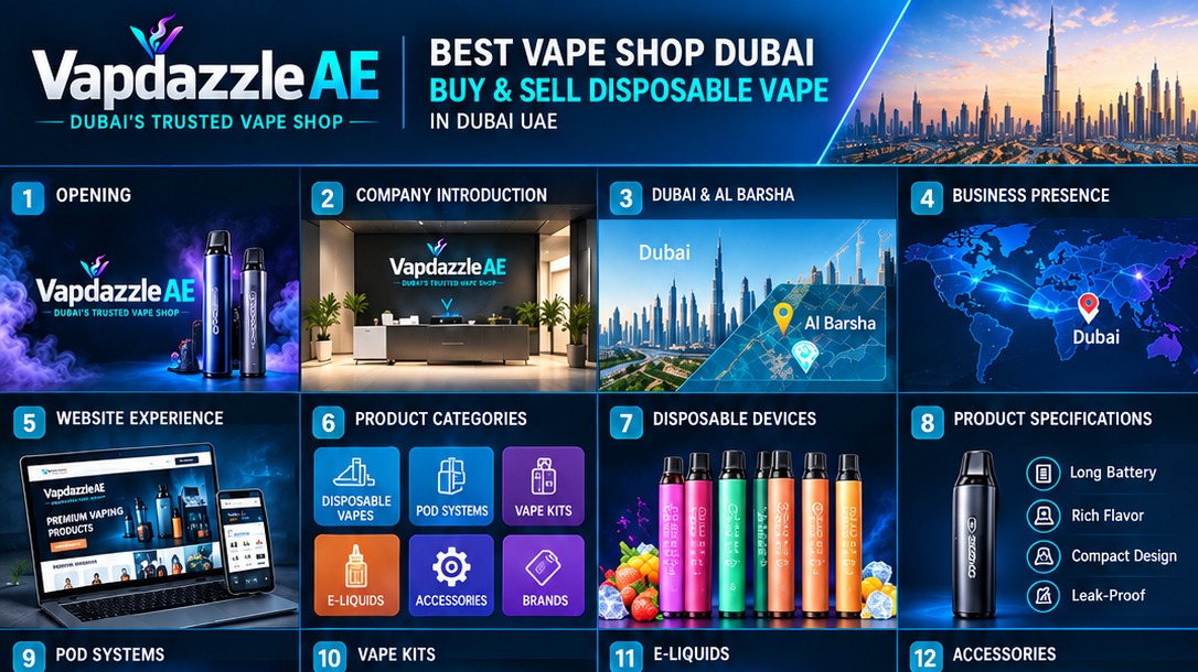 Vapdazzle AE is the best vape shop near you in Al Barsha, Dubai, UAE