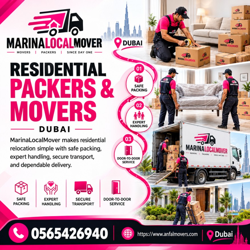 Marina Local Movers | Stress-Free Home, Office Moving & Professional Packing Services in Dubai